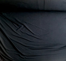 Load image into Gallery viewer, Black 95% Bamboo Jersey knit fabric - Extra soft