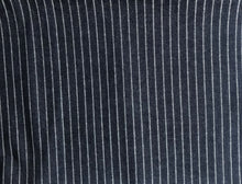 Load image into Gallery viewer, Pinstripe stretchy Denim fabric