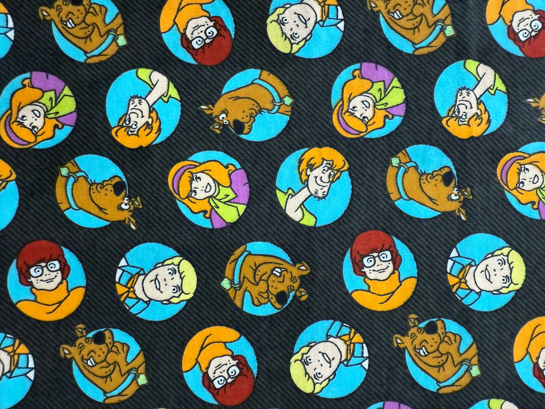 Scooby-Doo flannel fabrics - 100% cotton flannel fabrics - Scooby-Doo Materials