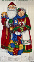 Load image into Gallery viewer, Santa and Mrs. Claus Christmas quilting panels - 100% cotton
