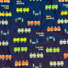 Load image into Gallery viewer, Train 100% cotton flannel fabrics - cotton flannelette
