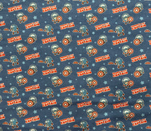 Load image into Gallery viewer, Mommy’s lil’ Captain and Daddy’s lil’ Captain flannel fabrics - 100% cotton flannel fabrics - Marvel fabrics - Captain America fabric
