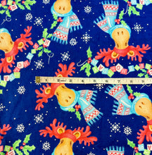 Load image into Gallery viewer, Chrismas Moose 100% cotton flannel fabrics - cotton flannelette
