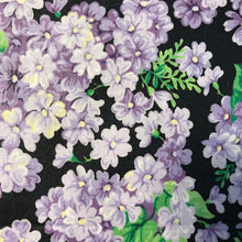 Load image into Gallery viewer, Purple floral cotton fabrics - quilting cotton fabrics - By the meter
