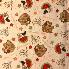 Load image into Gallery viewer, Watermelon floral cotton fabrics - quilting cotton fabrics
