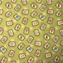 Load image into Gallery viewer, Green florals and butterflies cotton fabrics - quilting cotton fabrics
