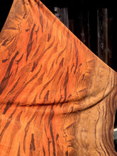 Load image into Gallery viewer, Shaded Orange/Brown Crepe Georgette fabric
