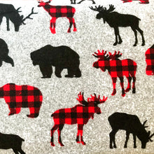 Load image into Gallery viewer, Buffalo wildlife 100% cotton flannel fabrics - cotton flannelette
