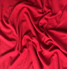 Load image into Gallery viewer, Red Ribbing Tubular 66% Bamboo/28%Cotton Knit fabrics
