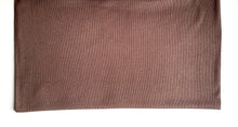 Load image into Gallery viewer, Brown Taupe Ribbing tubular knit fabric 66% Bamboo/28%Cotton Stretch fabrics
