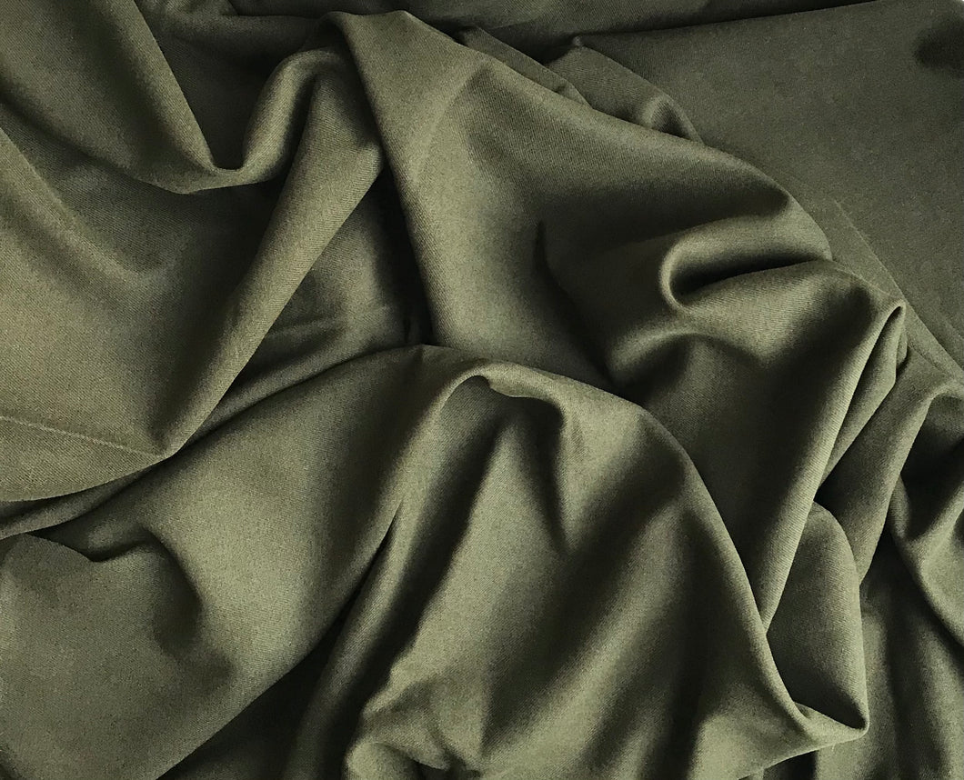 Khaki green cotton twill