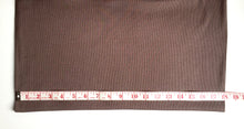 Load image into Gallery viewer, Brown Taupe Ribbing tubular knit fabric 66% Bamboo/28%Cotton Stretch fabrics
