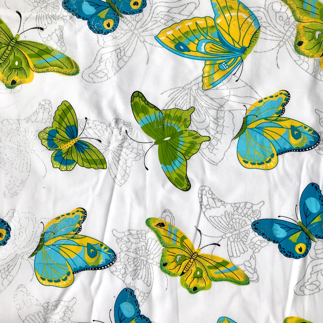 Butterfly Poly-Cotton fabric