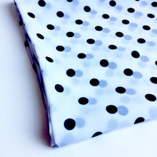 Load image into Gallery viewer, 1.40 meters Polka dot Crepe Georgette fabric
