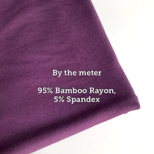 Load image into Gallery viewer, Purple 95% Bamboo Jersey - Extra soft
