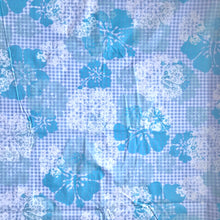 Load image into Gallery viewer, Big blue flowers - Poly-Cotton fabric
