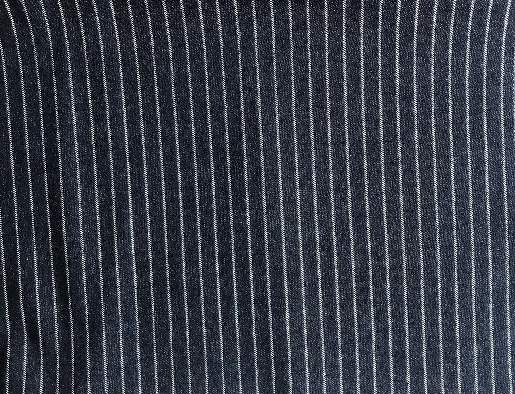 Pinstripe stretchy Denim fabric