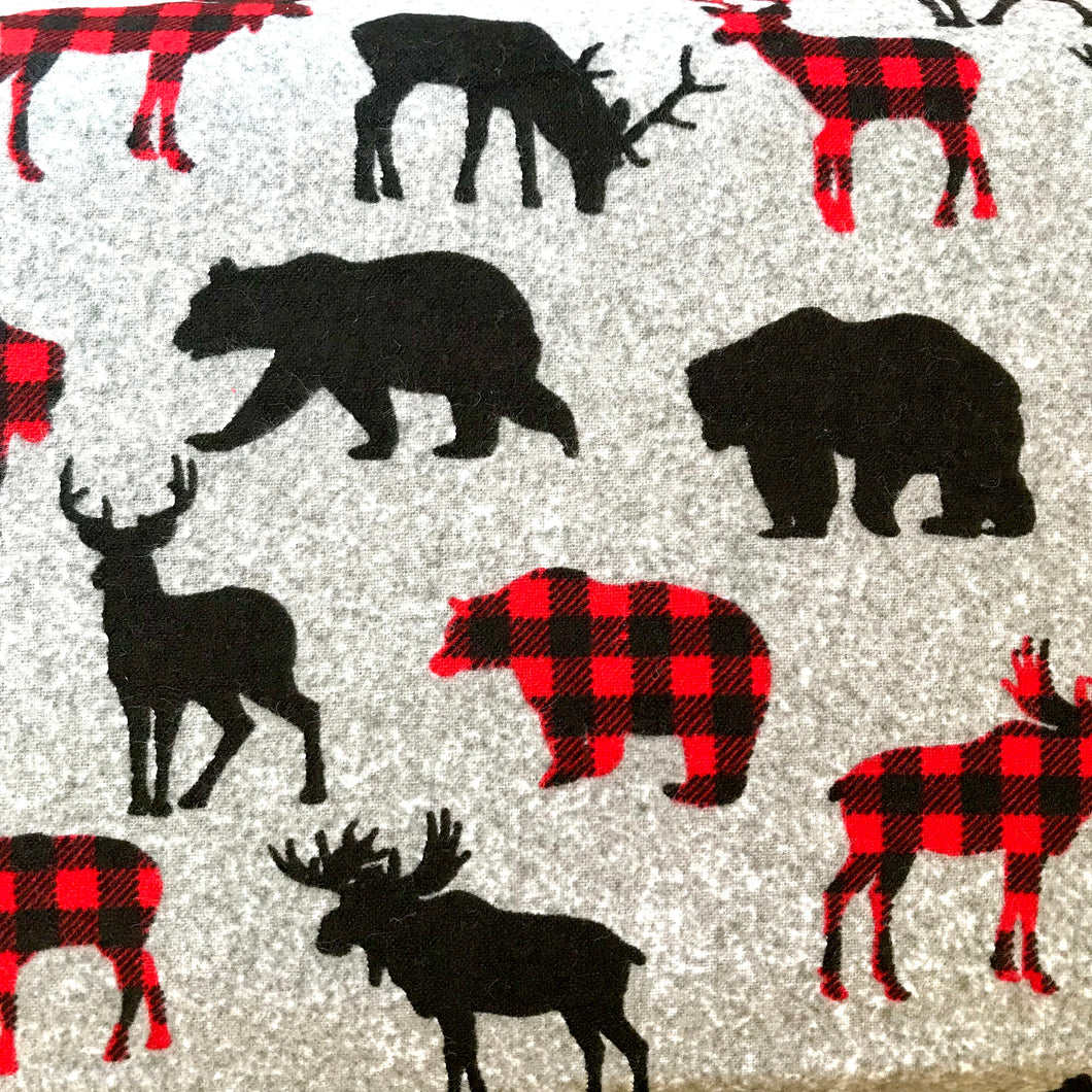 Buffalo wildlife 100% cotton flannel fabrics - cotton flannelette